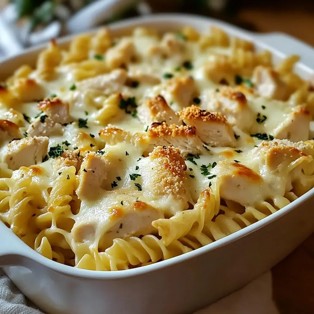 Creamy Garlic Parmesan Chicken Pasta Bake: Irresistibly Easy!