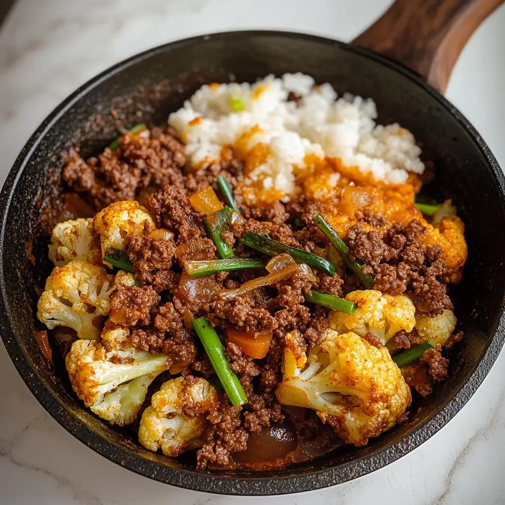 Ground Beef and Cauliflower Skillet: A Simple Delight!