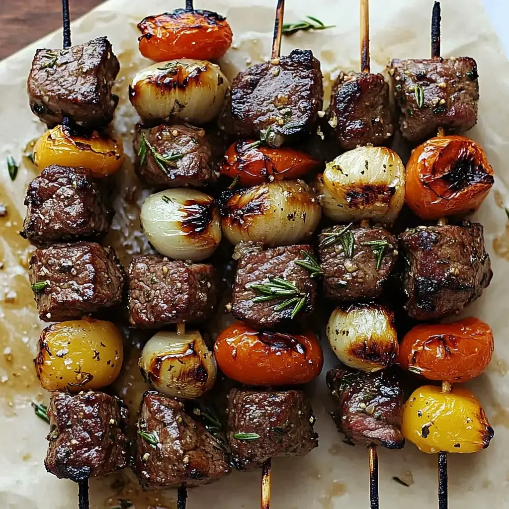 Rosemary Garlic Steak Kebabs: A Must-Try Delight!