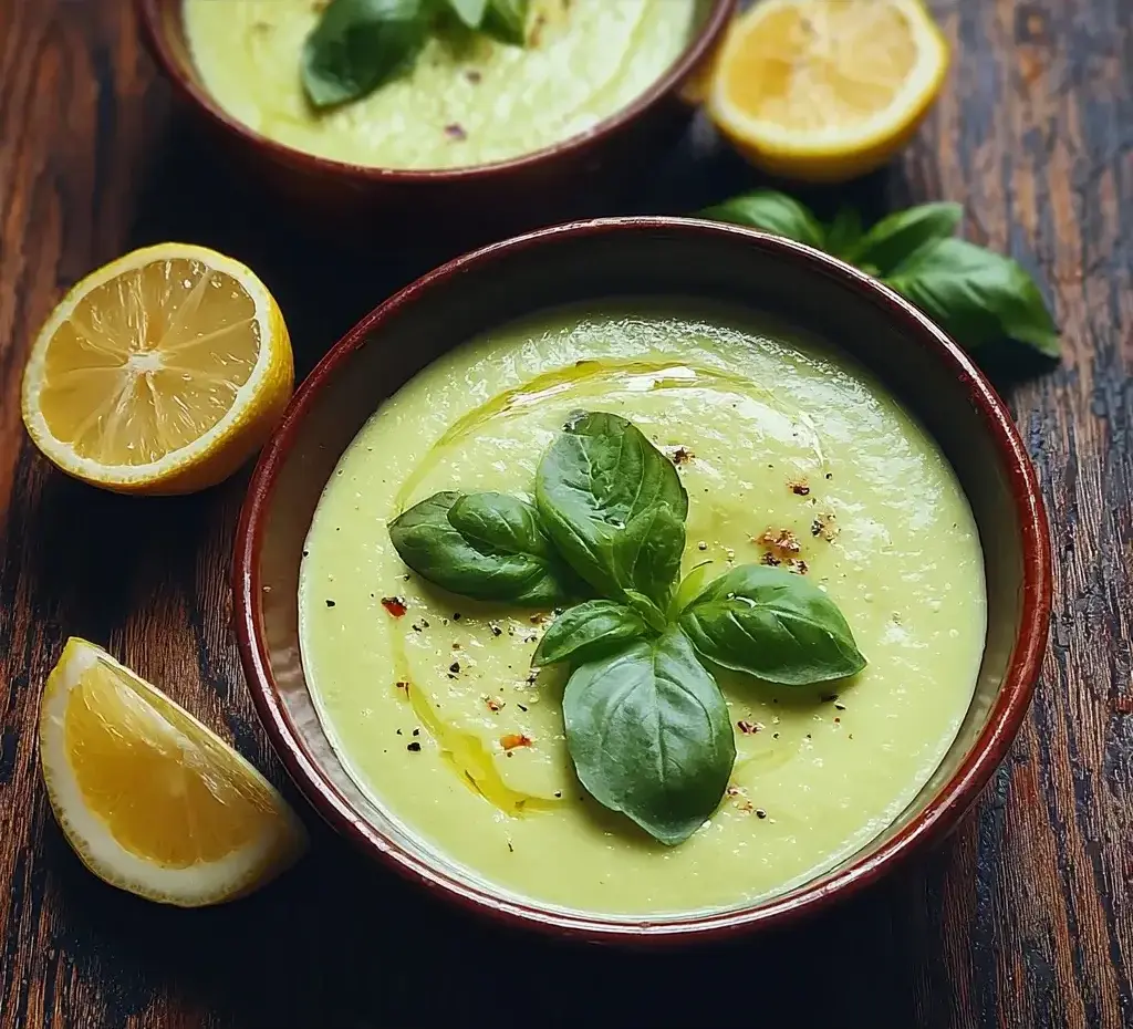 Chilled Lemon Basil Avocado Soup: Refresh Your Summer!