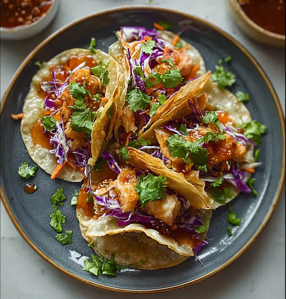 Crispy Chicken Wonton Tacos: A Flavorful Game Changer!