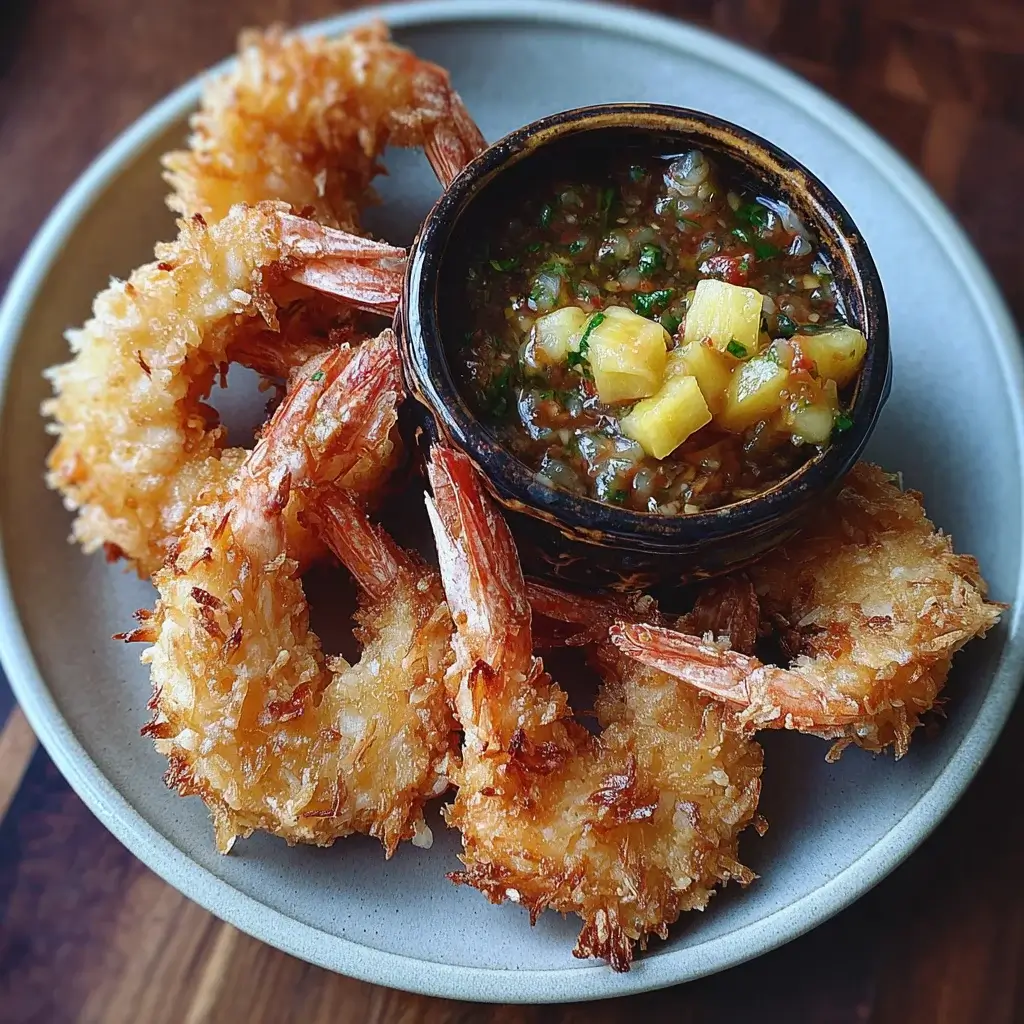 Crispy Coconut Shrimp with Pineapple Habanero Salsa Recipe!