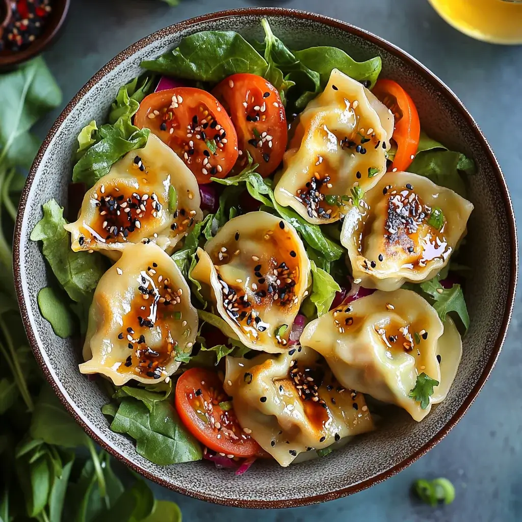 Crispy Potsticker Dumpling Salad: A Flavorful Twist!