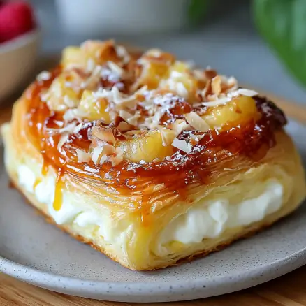 Hawaiian Cheesecake Danish: A Tropical Delight Recipe!