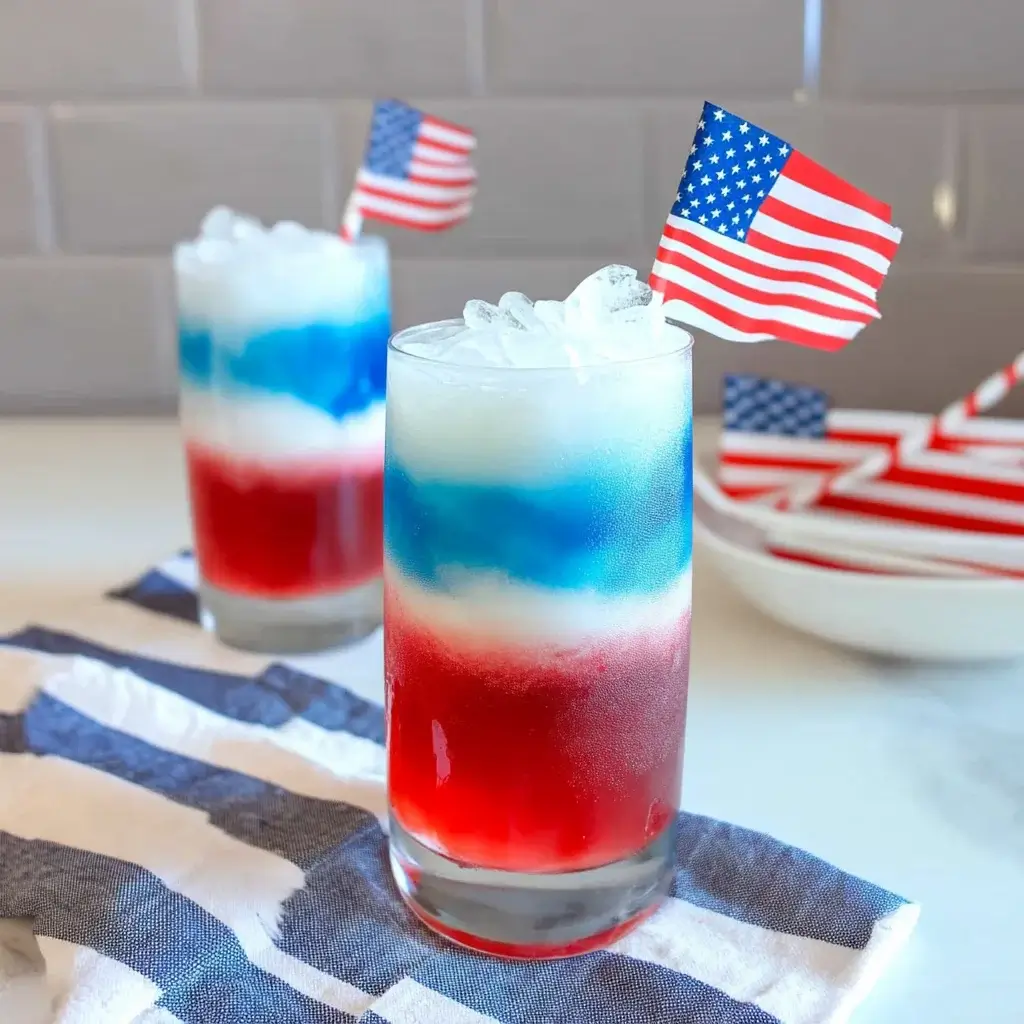 Patriotic Layered Drink: Create a Festive Treat Today!