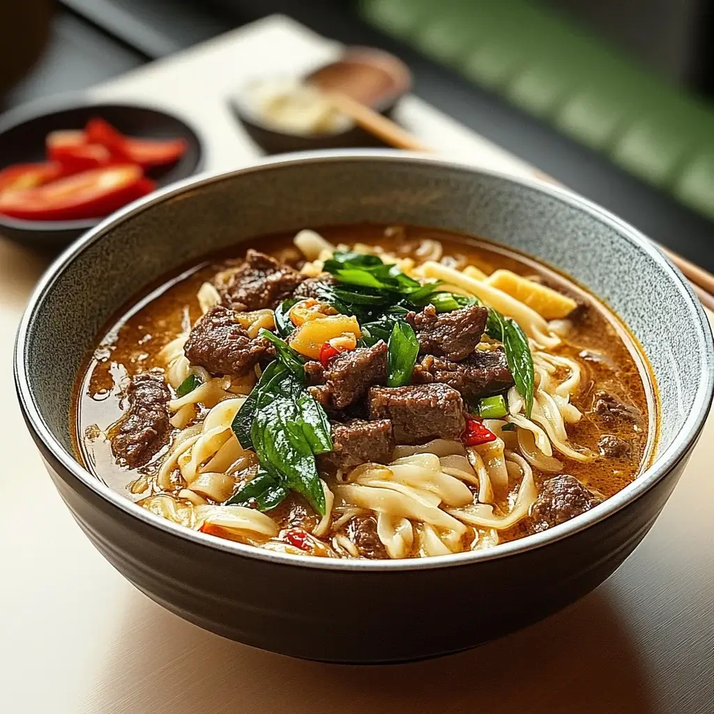 Savory Satay Beef Noodle Soup: A Flavorful Journey Awaits!