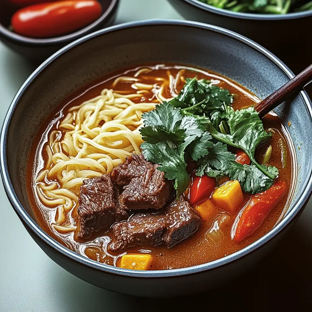 Savory Satay Beef Noodle Soup: A Flavorful Delight!