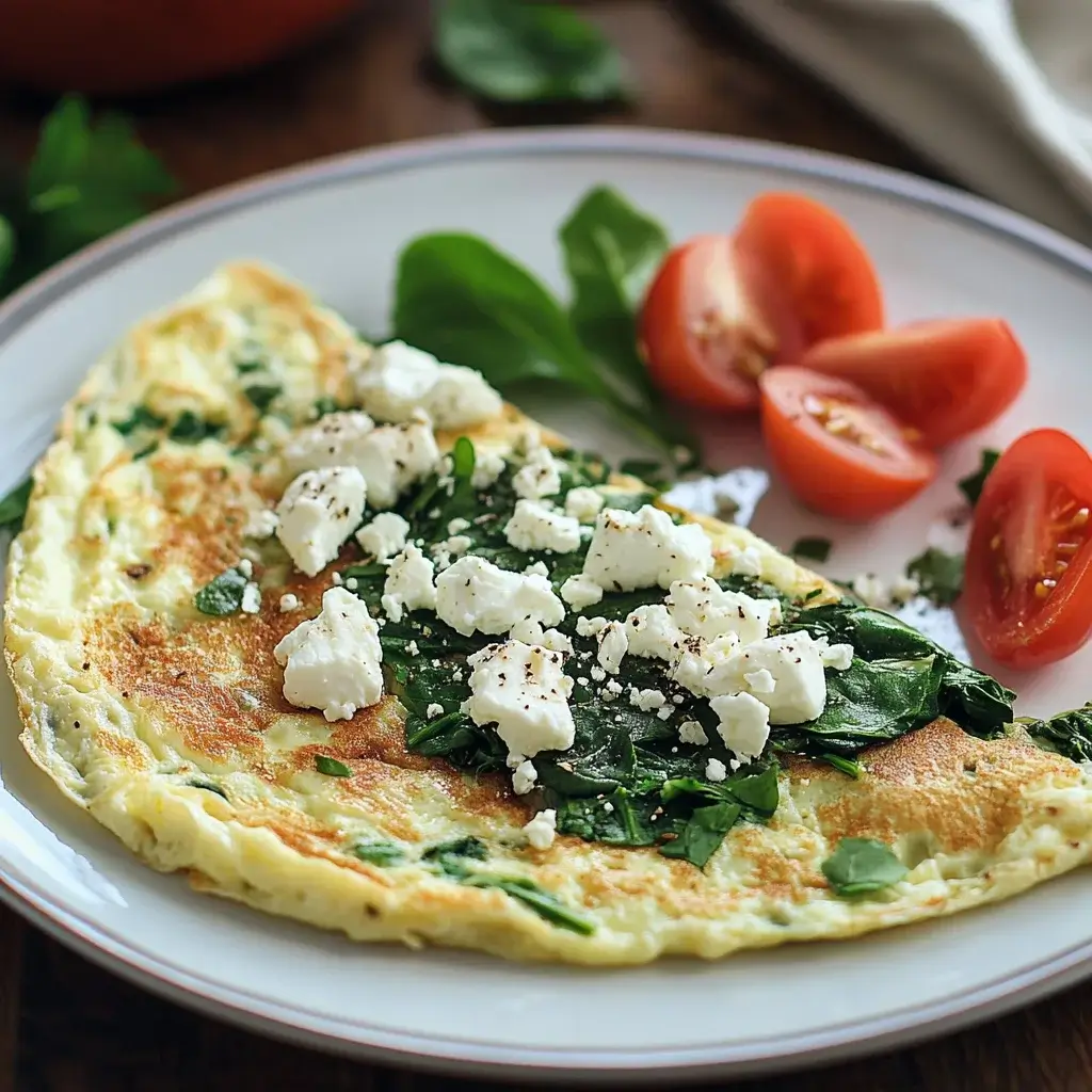 Spinach and Feta Egg White Omelet: A Healthy Delight!