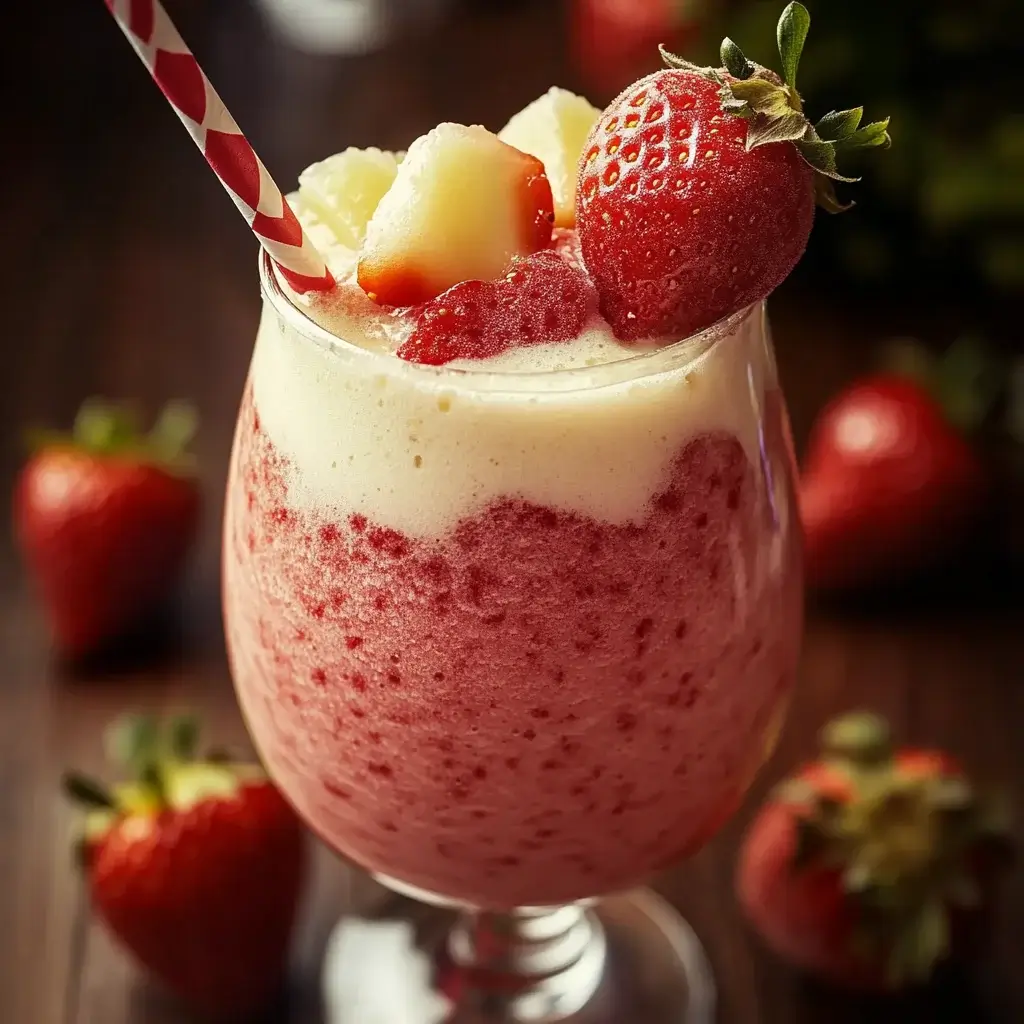 Strawberry Colada Smoothie: A Creamy Tropical Delight!