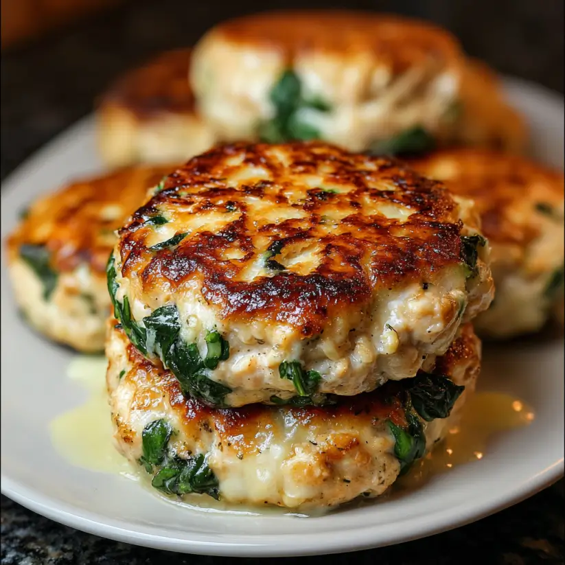 White Cheddar and Spinach Chicken Burgers: A Tasty Delight!