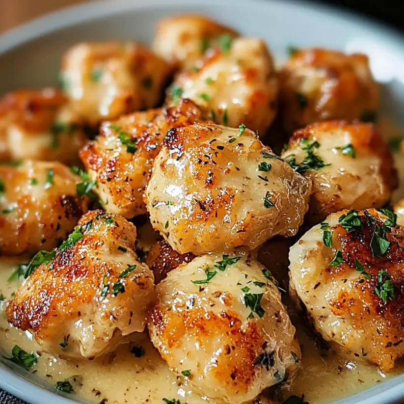 Cheesy Garlic Butter Chicken Bites: Irresistibly Delicious!