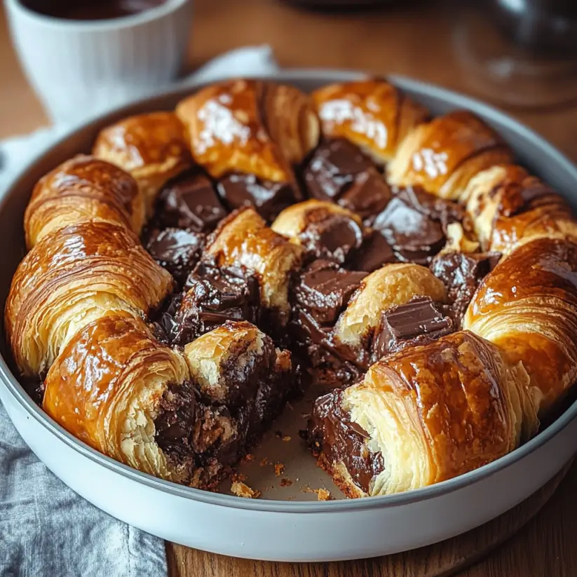 Chocolate Croissant Breakfast Bake: A Sweet Morning Delight!