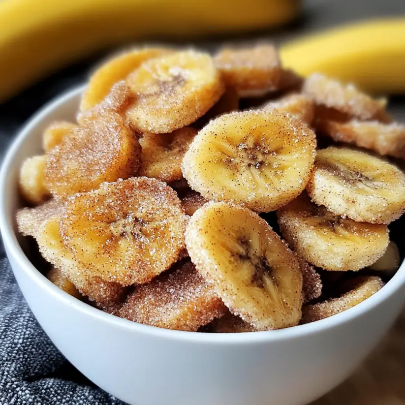 Cinnamon Sugar Air Fryer Banana Chips: A Tasty Delight!