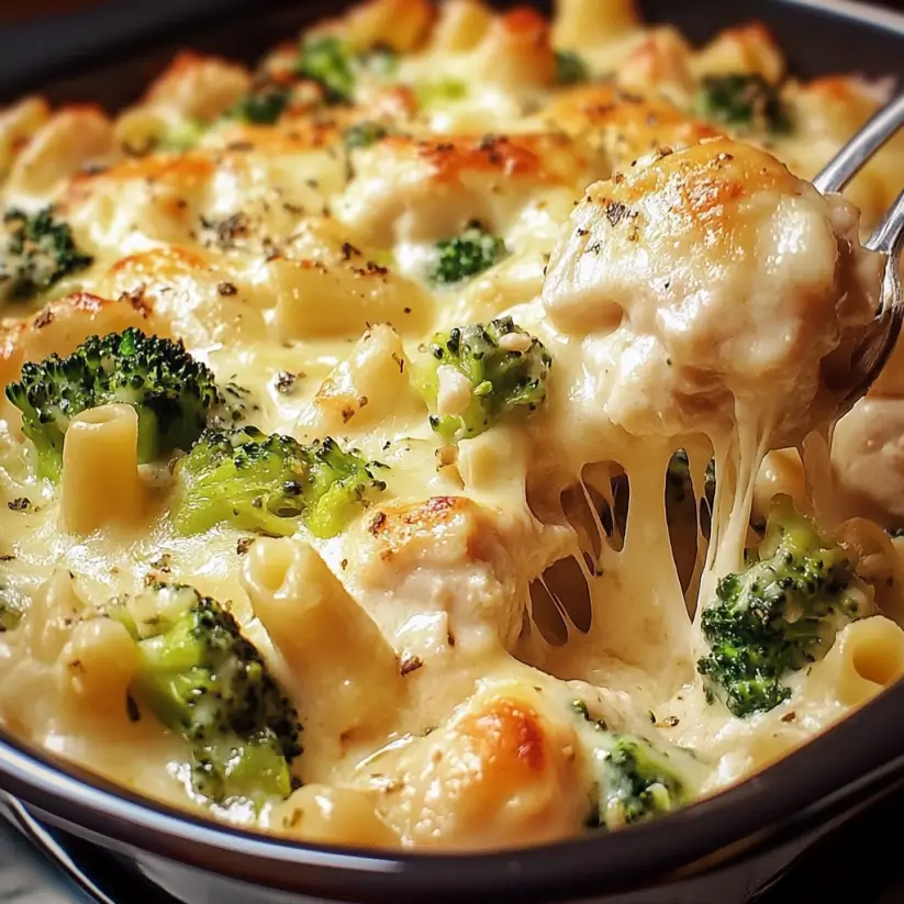 Creamy Chicken and Broccoli Alfredo Bake: A Must-Try Dish!