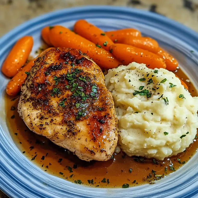 Garlic Herb Chicken with Mashed Potatoes Delights You!