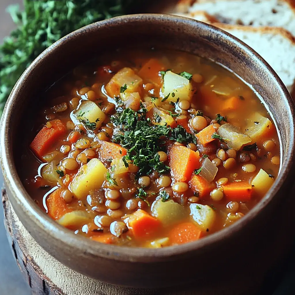 Hearty Lentil and Vegetable Soup: A Comforting Delight