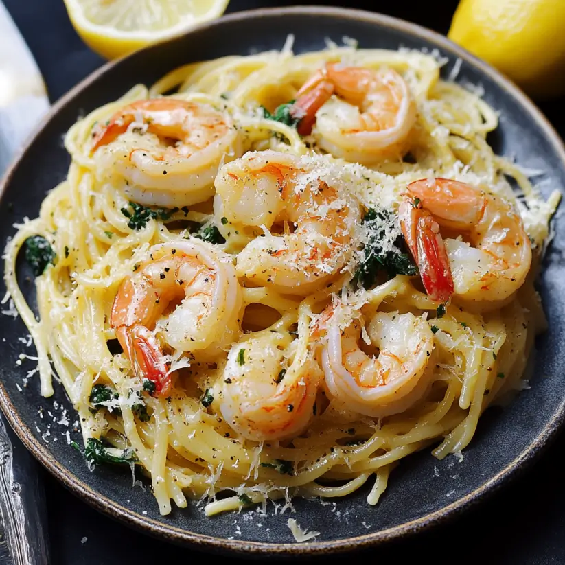 Lemon Garlic Parmesan Shrimp Pasta: A Quick Delight!