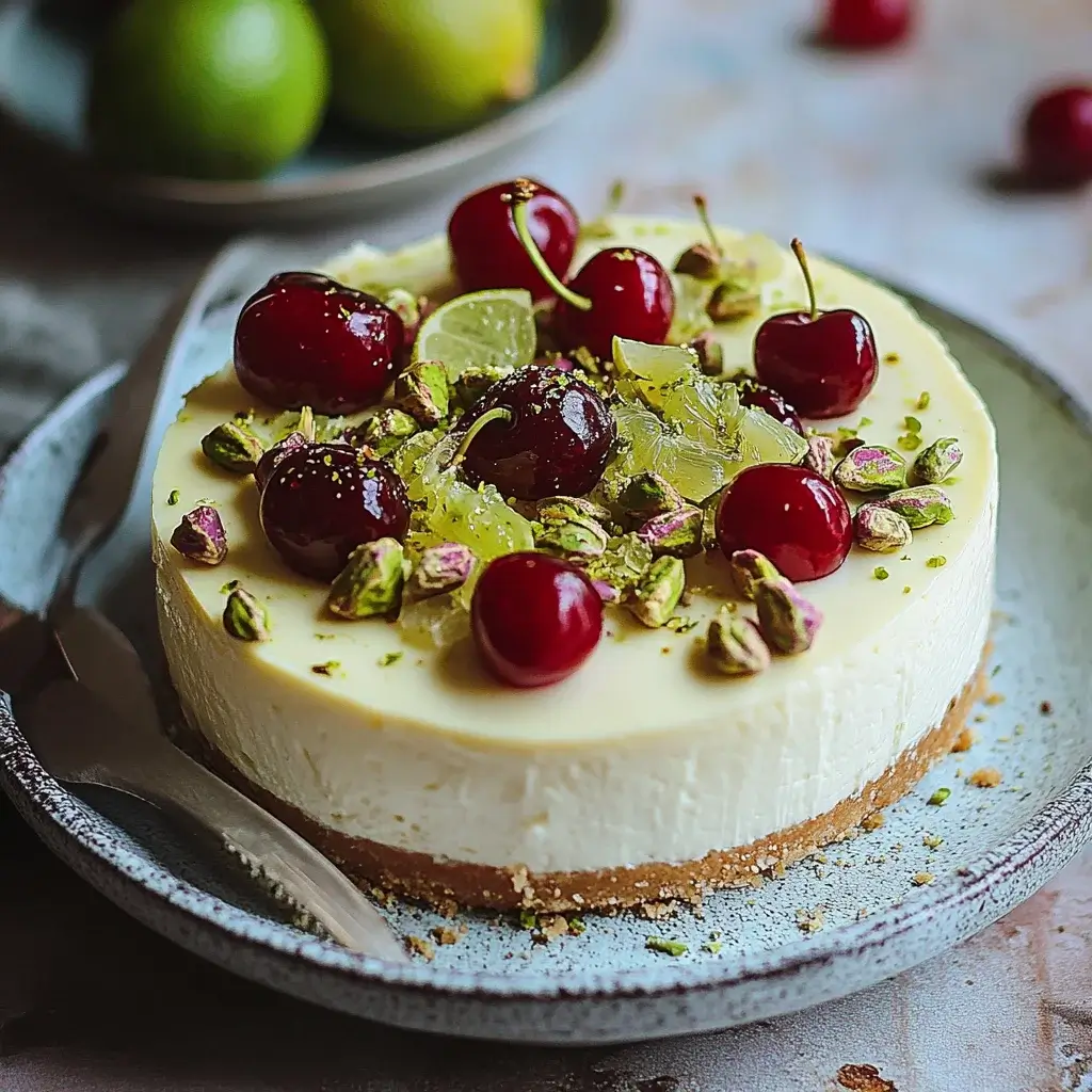 Lemon Lime Cherry Pistachio Cheesecake Recipe Revealed!