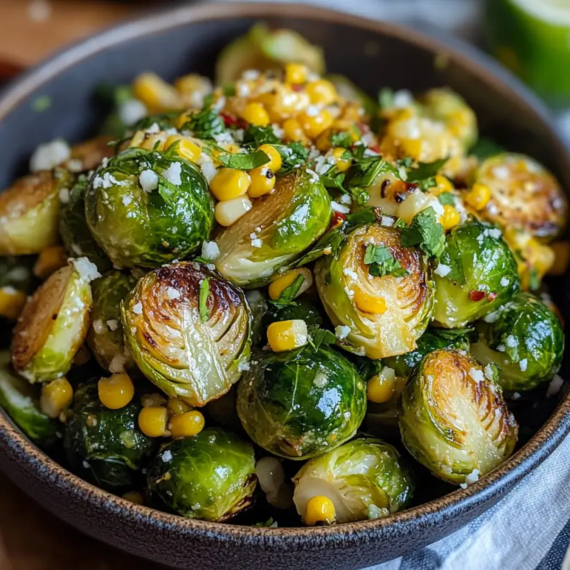 Mexican Street Corn Brussels Sprouts: A Flavorful Delight!