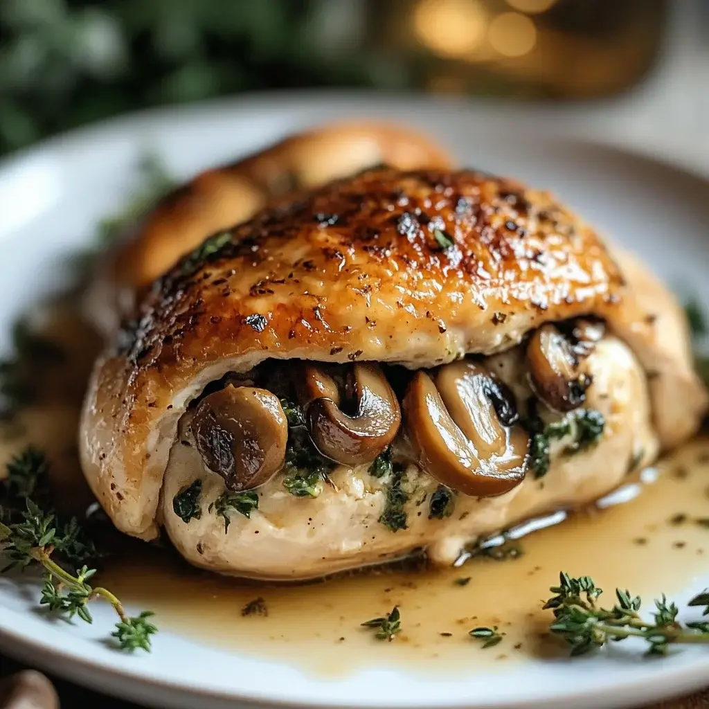 Mushroom-Stuffed Chicken Breast: A Flavorful Delight!