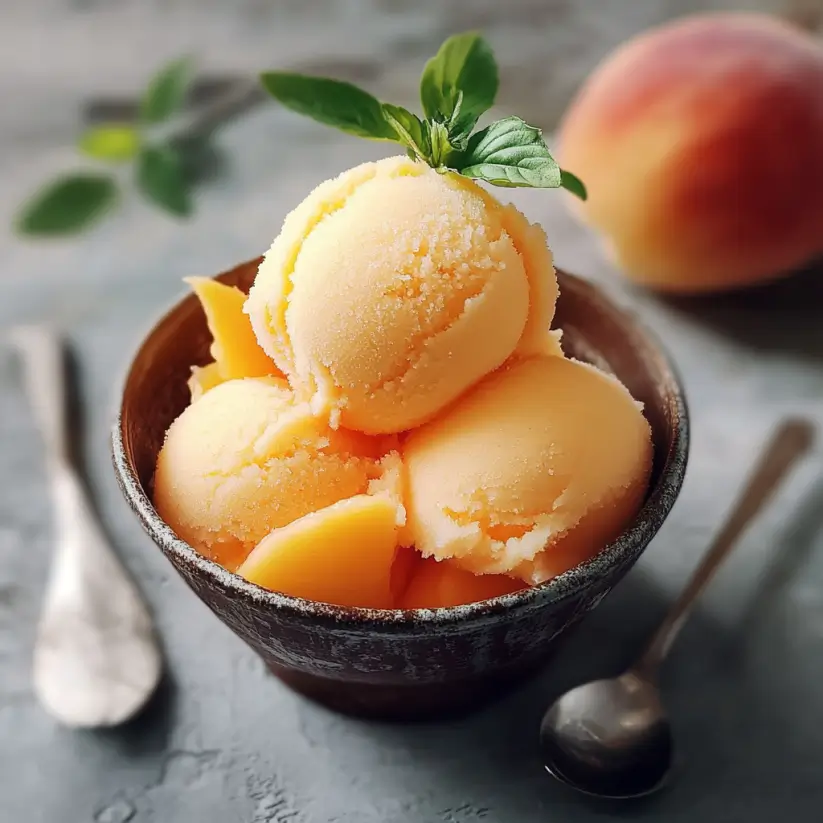 Peach Sorbet: Discover the Easiest Recipe Today!