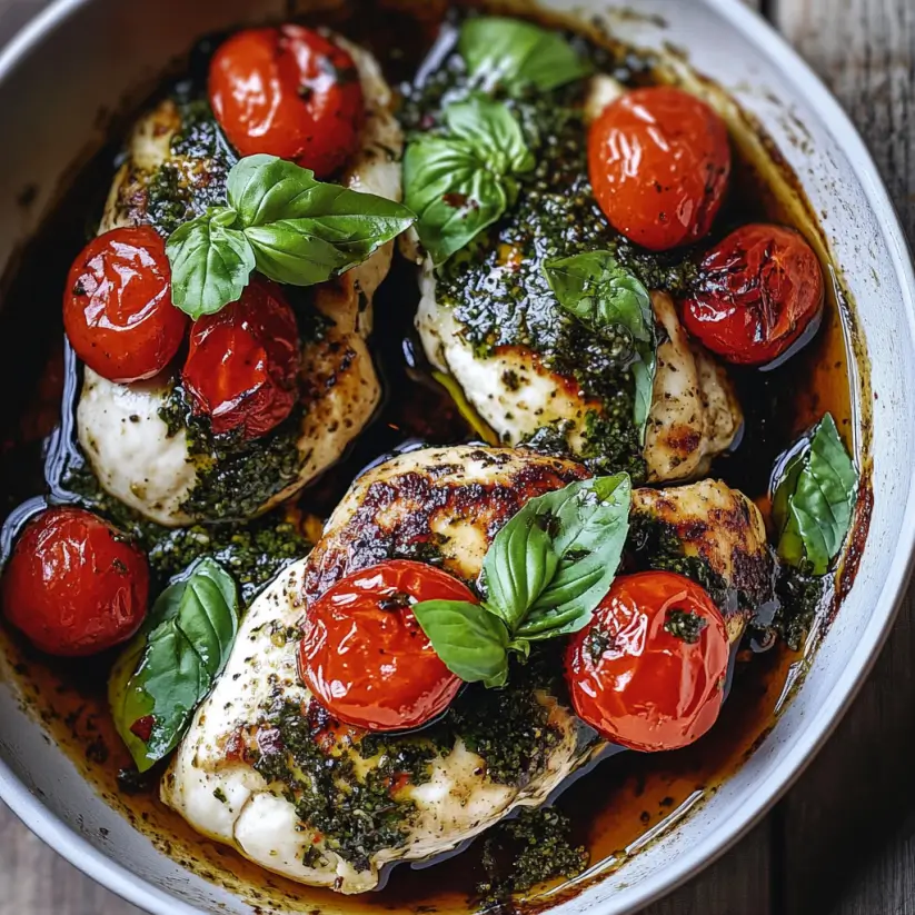 Caprese Chicken with Balsamic Glaze will wow dinner guests!