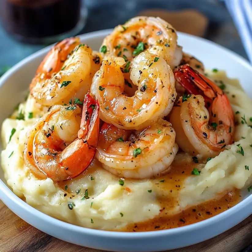 Creamy Garlic Shrimp over Mashed Potatoes: Elevate Your Dinner!
