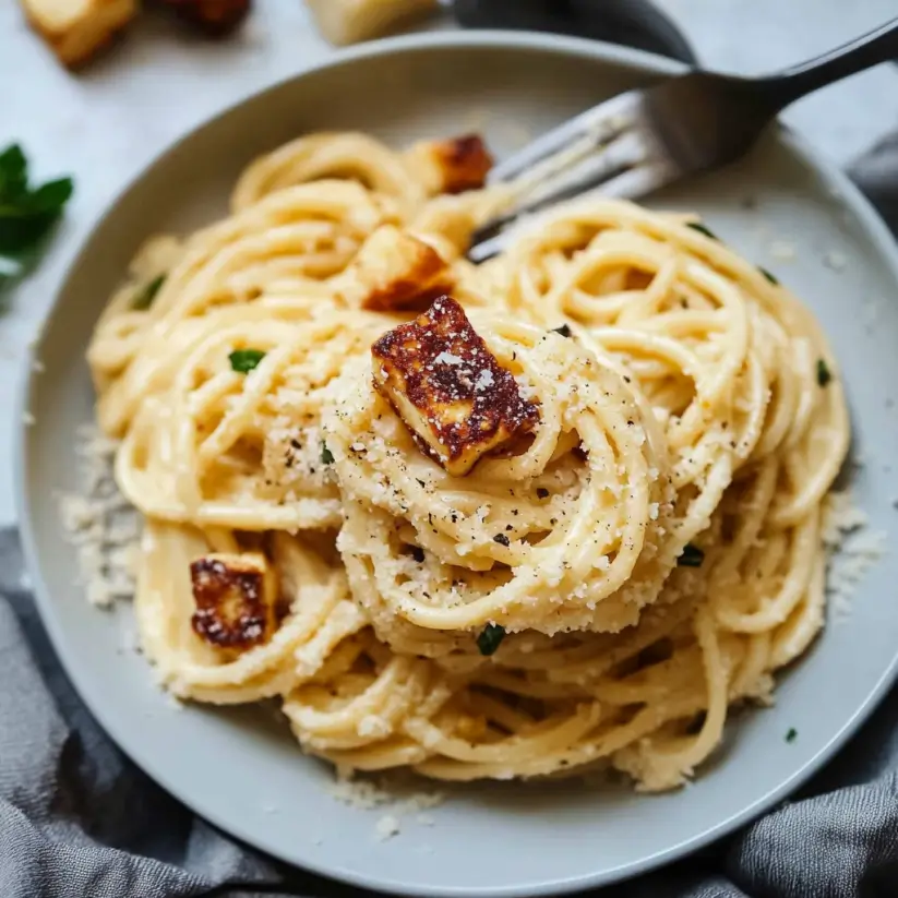 Creamy Halloumi Carbonara: A Delicious Twist Awaiting You!