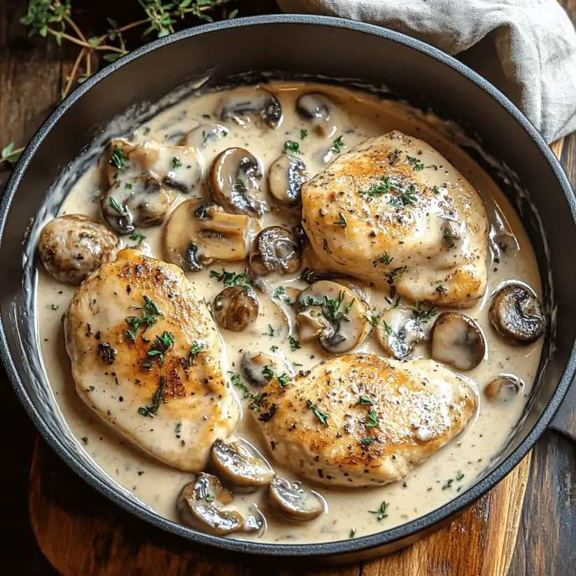Creamy Mushroom Chicken: A Flavorful Dinner Recipe Delight!