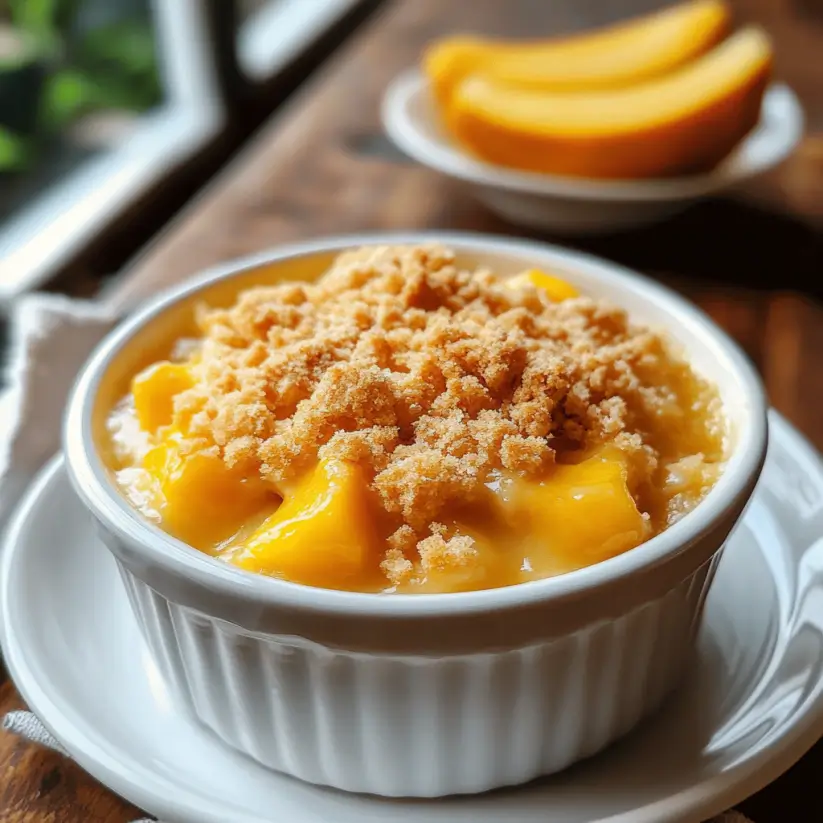 Mango Crumble Delight: A Sweet and Simple Recipe!