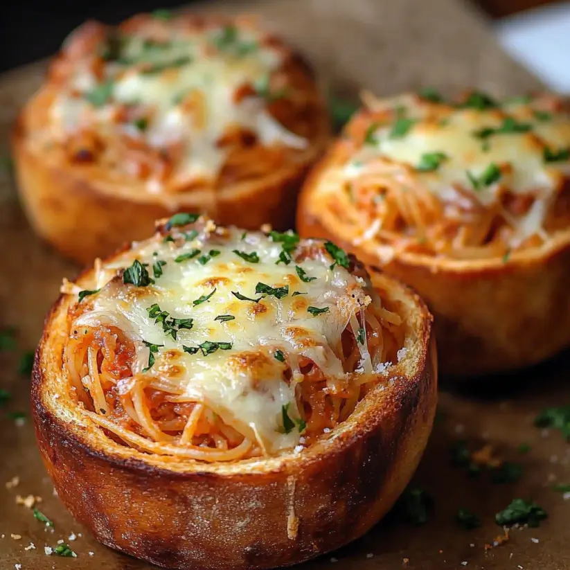 Spaghetti Garlic Bread Bowls: A Tasty Family Meal!