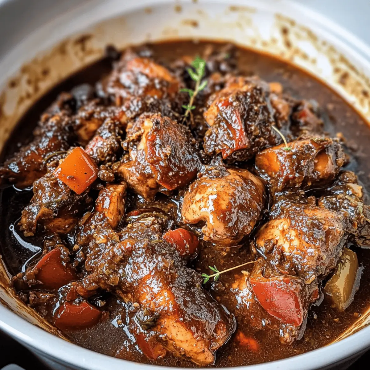 Savory Brown Stew Chicken for Cozy Family Dinners