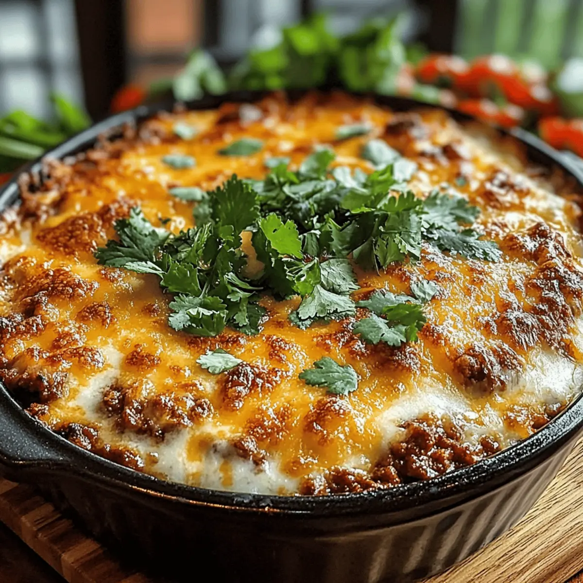 Spicy Hatch Chili Chicken Queso Bake for Your Next Gathering