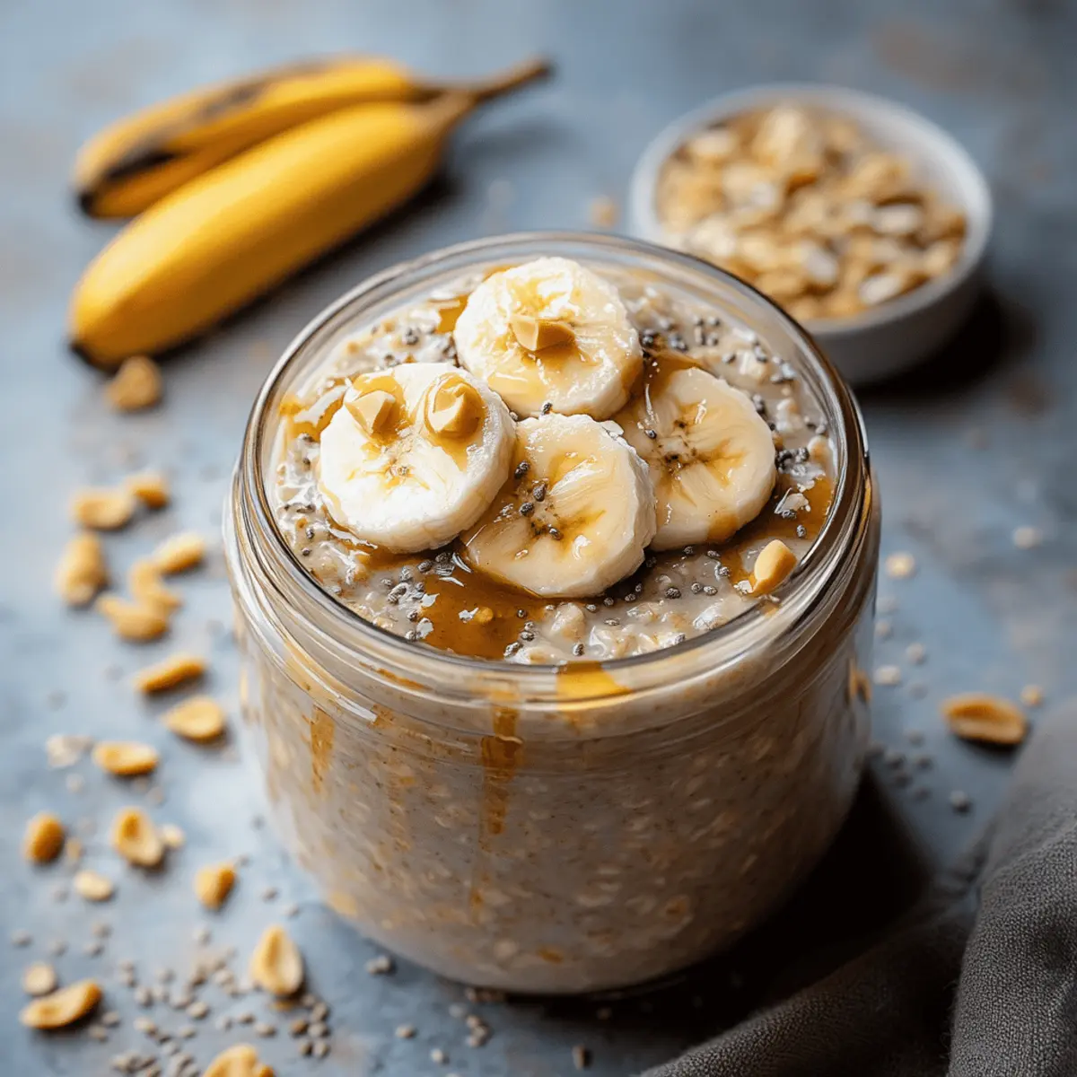 Peanut Butter Banana Overnight Oats for a Energizing Start