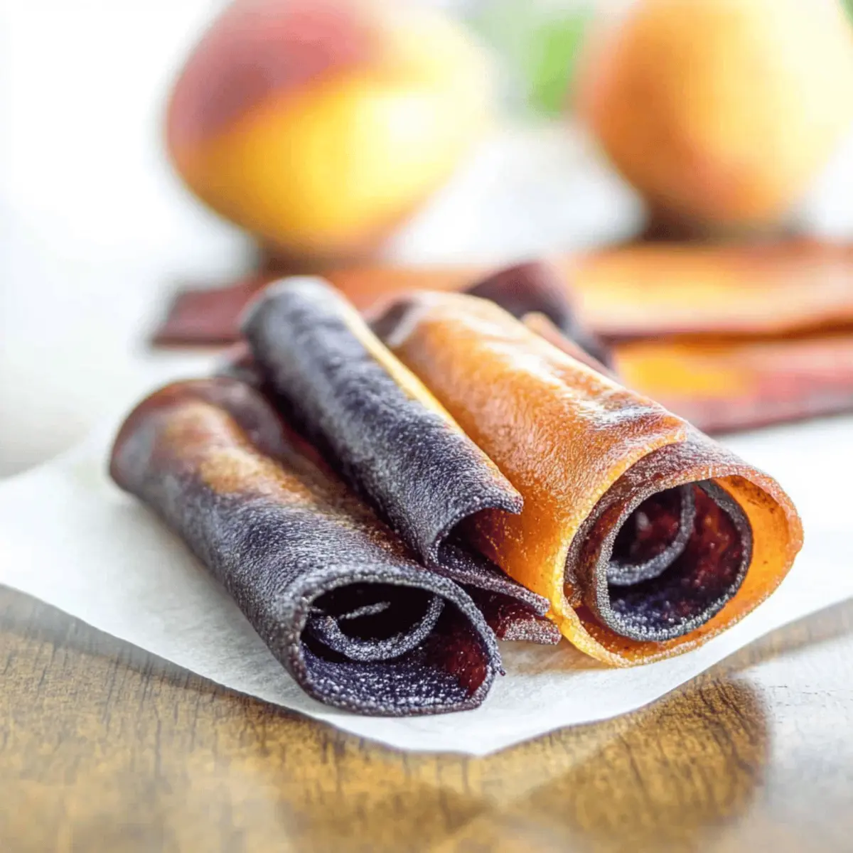 Homemade Blueberry Peach Fruit Roll-Ups: Snack Time Delight