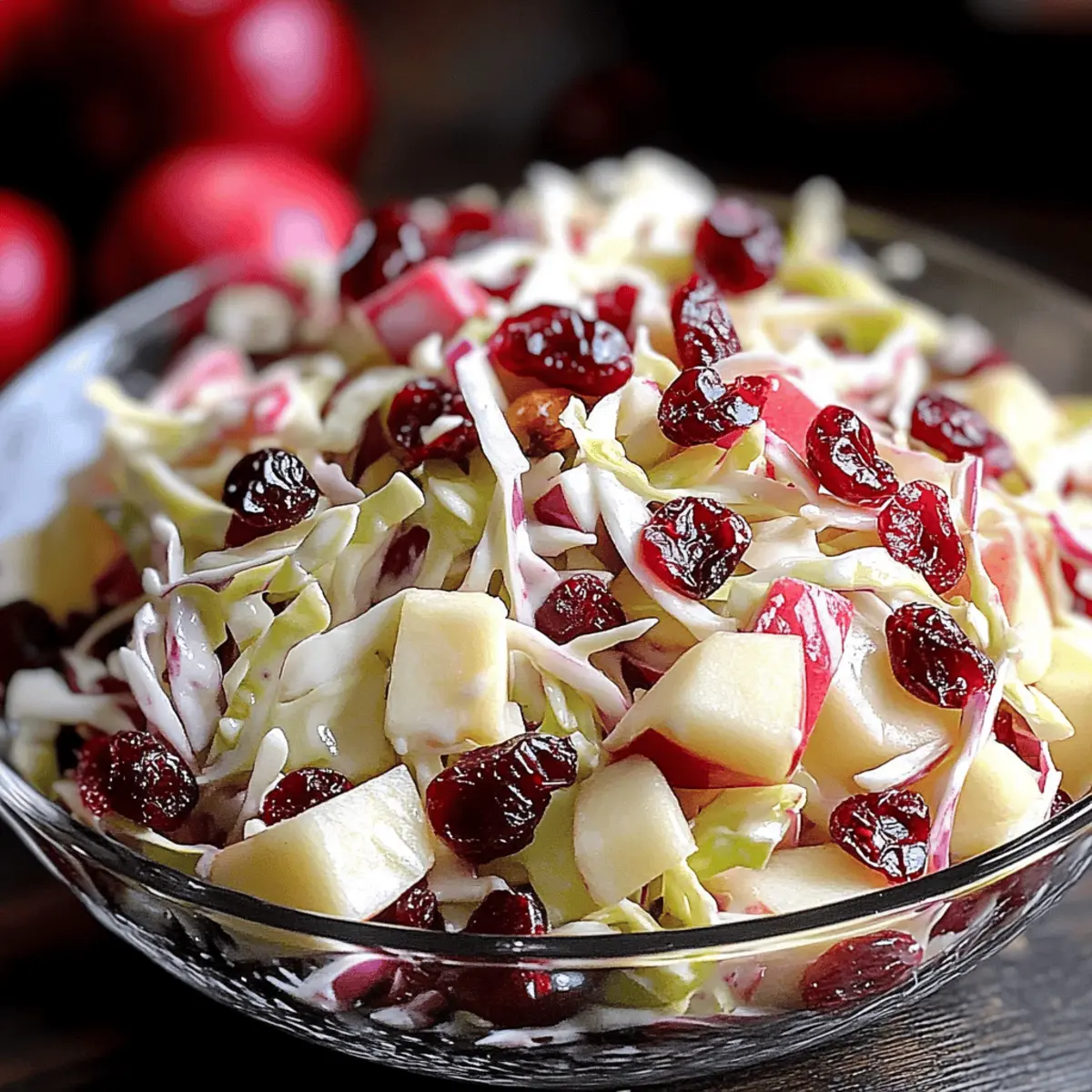 Cranberry Apple Coleslaw: Crisp, Sweet, and So Refreshing
