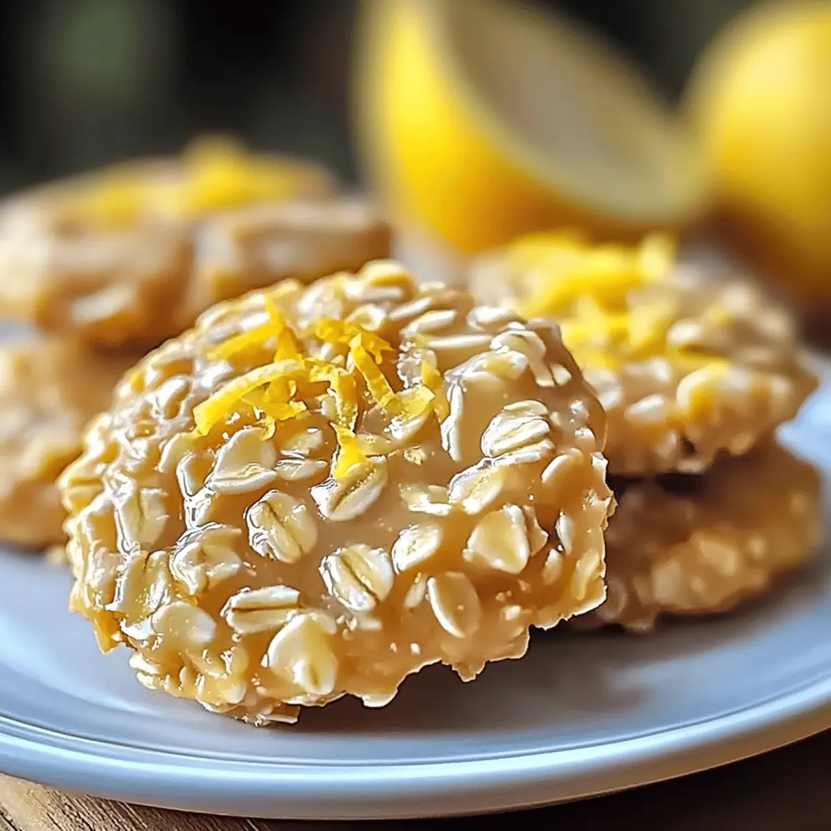 Zesty Lemon Oatmeal Cookies: No-Bake Bliss Awaits You