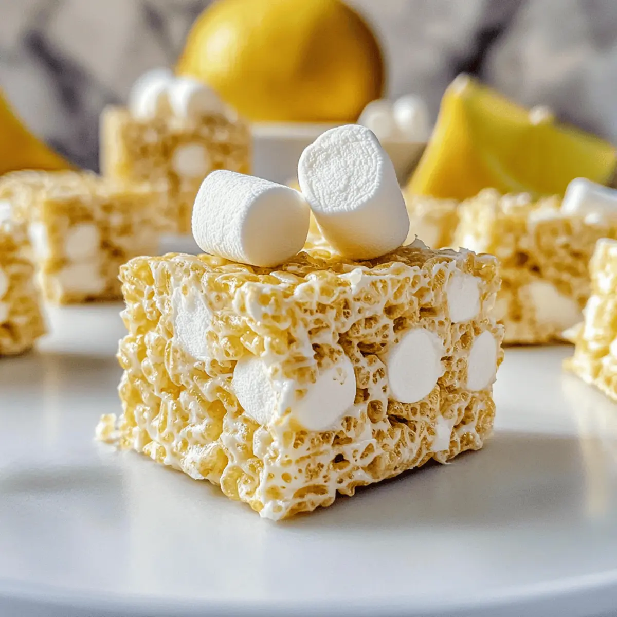 Lemon Rice Krispie Treats – A Zesty No-Bake Delight