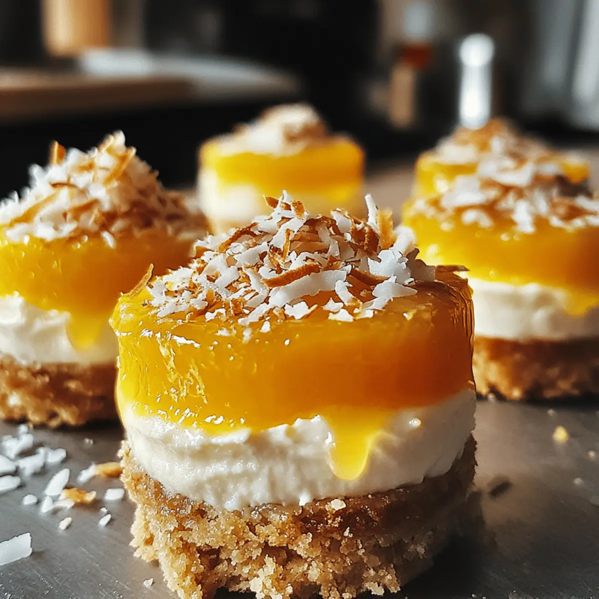 Mini No-Bake Orange Cheesecakes for a Tropical Sweet Escape