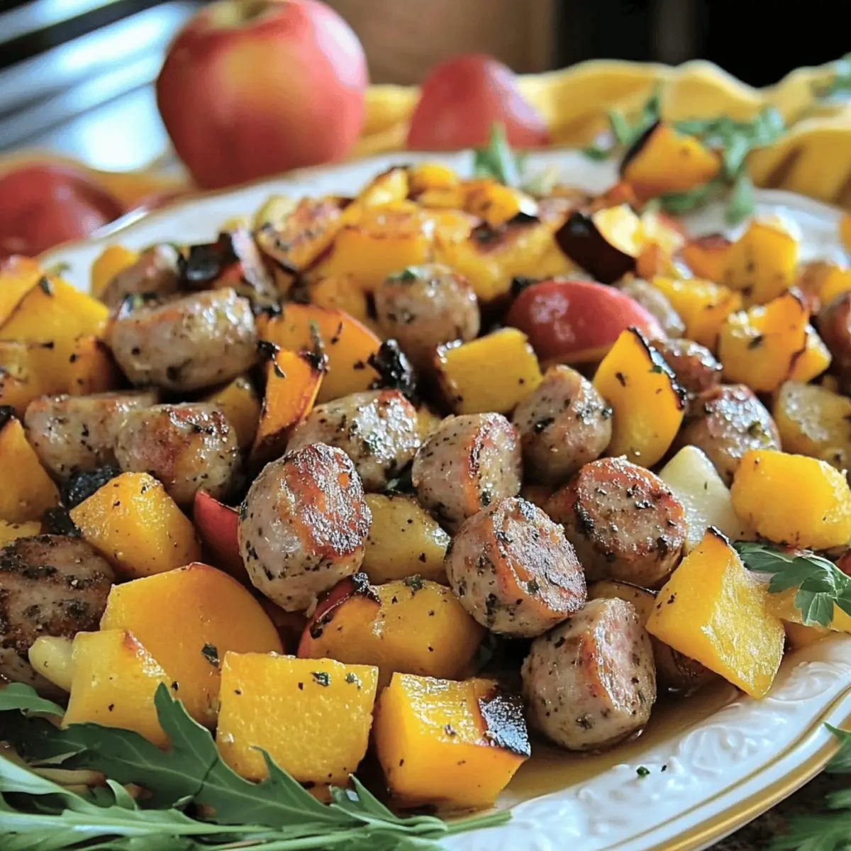 Sheet Pan Sausage with Apples for a Cozy Fall Feast