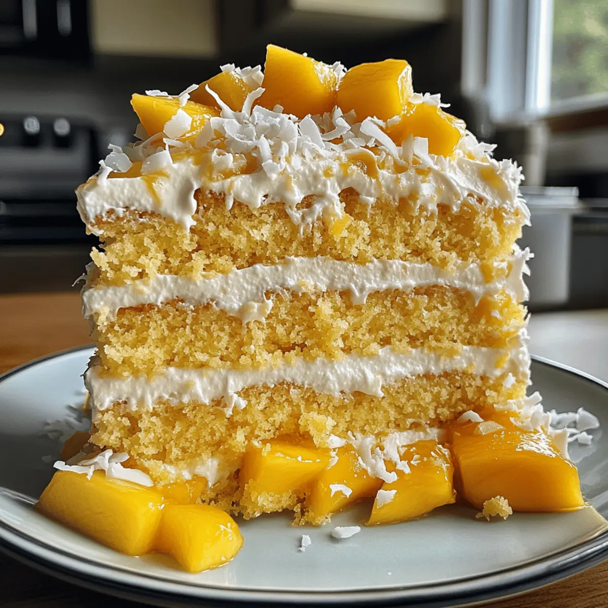 Delicious Vegan Mango Coconut Cake That Will Wow Everyone