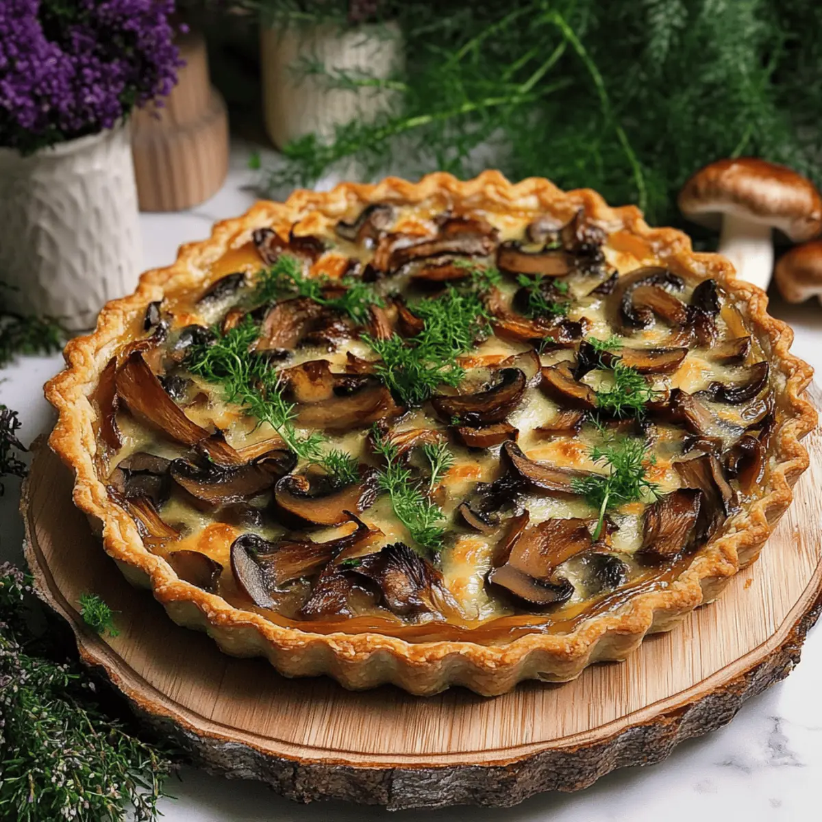 Savory Wild Mushroom Tart for Cozy Gatherings
