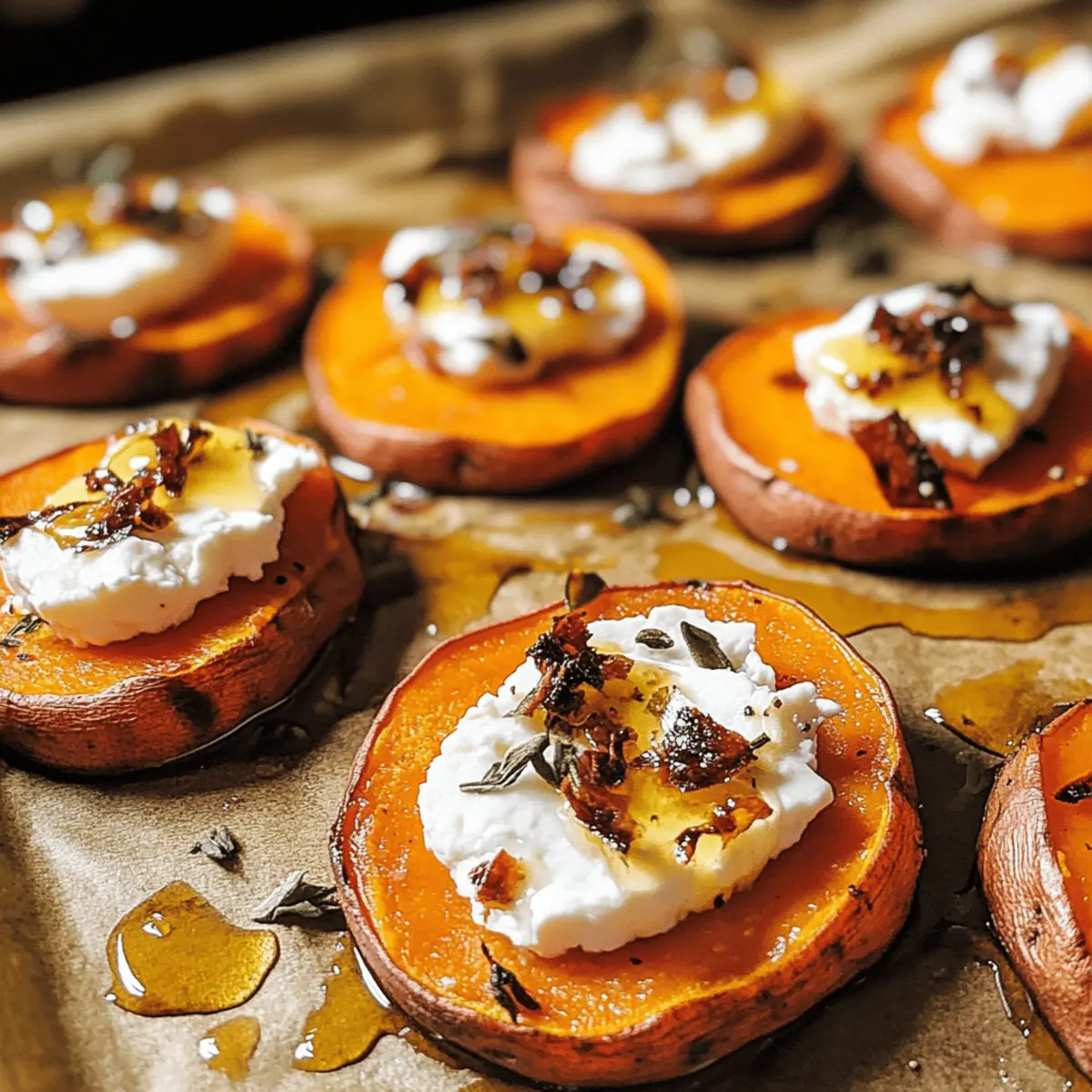 Sweet Potato Rounds with Goat Cheese: A Dreamy Appetizer Delight