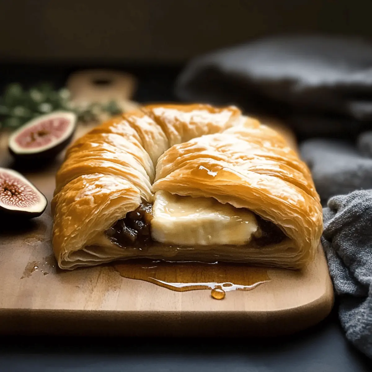 Oozy Puff Pastry with Honey and Fig for Effortless Indulgence
