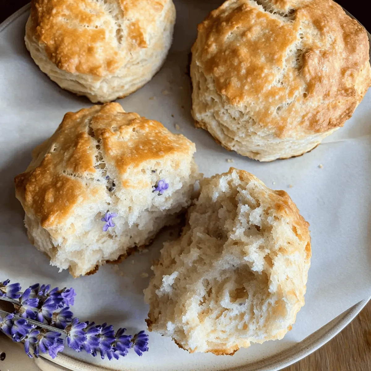 Heavenly Lavender Biscuits: Flaky Magic for Your Table