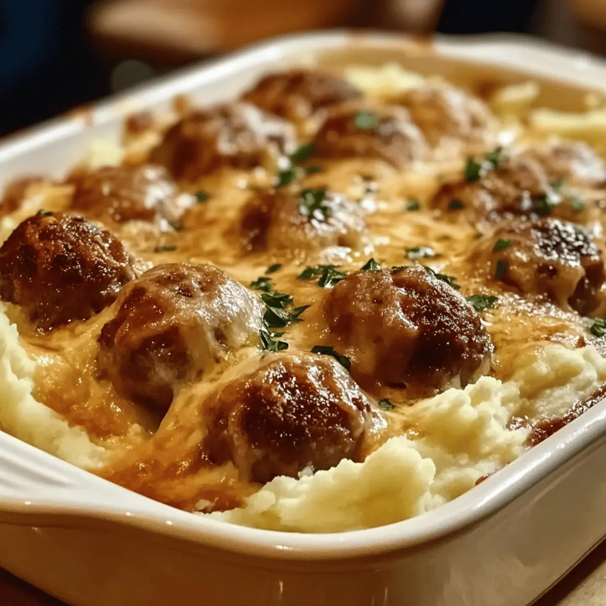 Meatball & Mashed Potato Bake: Your Cozy Family Favorite