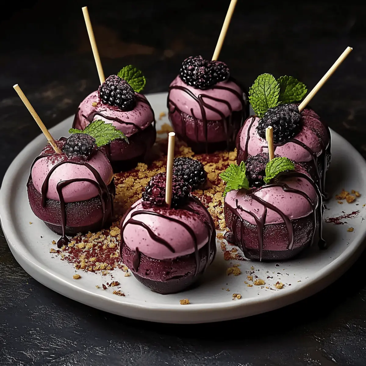 Forest Blackberry Cheesecake Pops: A Magical Treat to Indulge