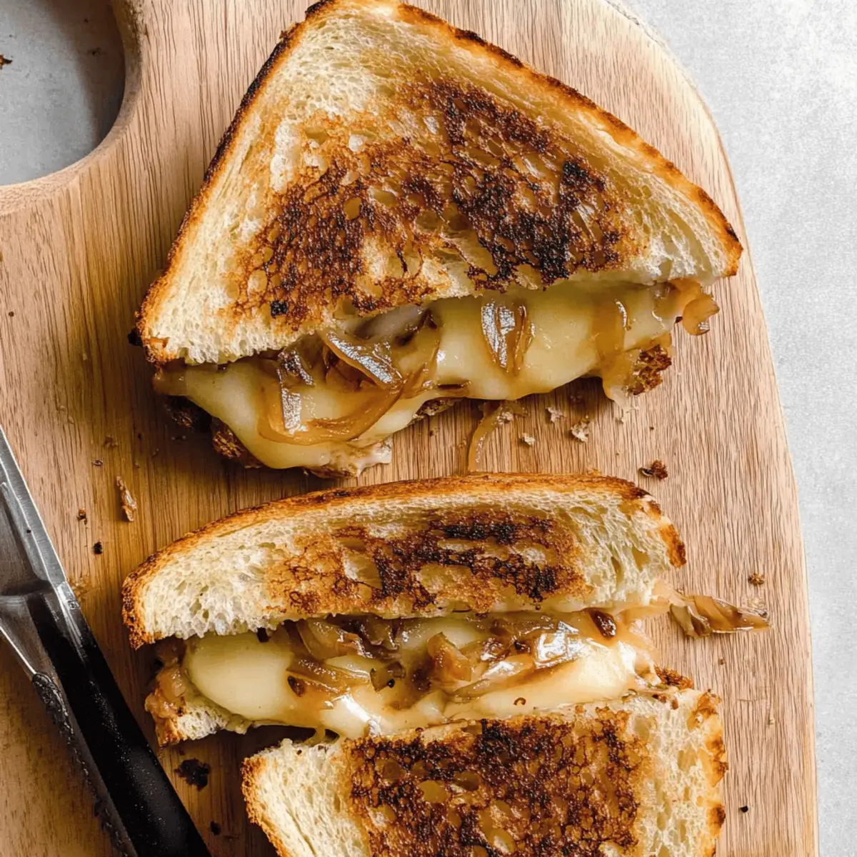 Caramelized Onion & Apple Grilled Cheese Sandwich Bliss