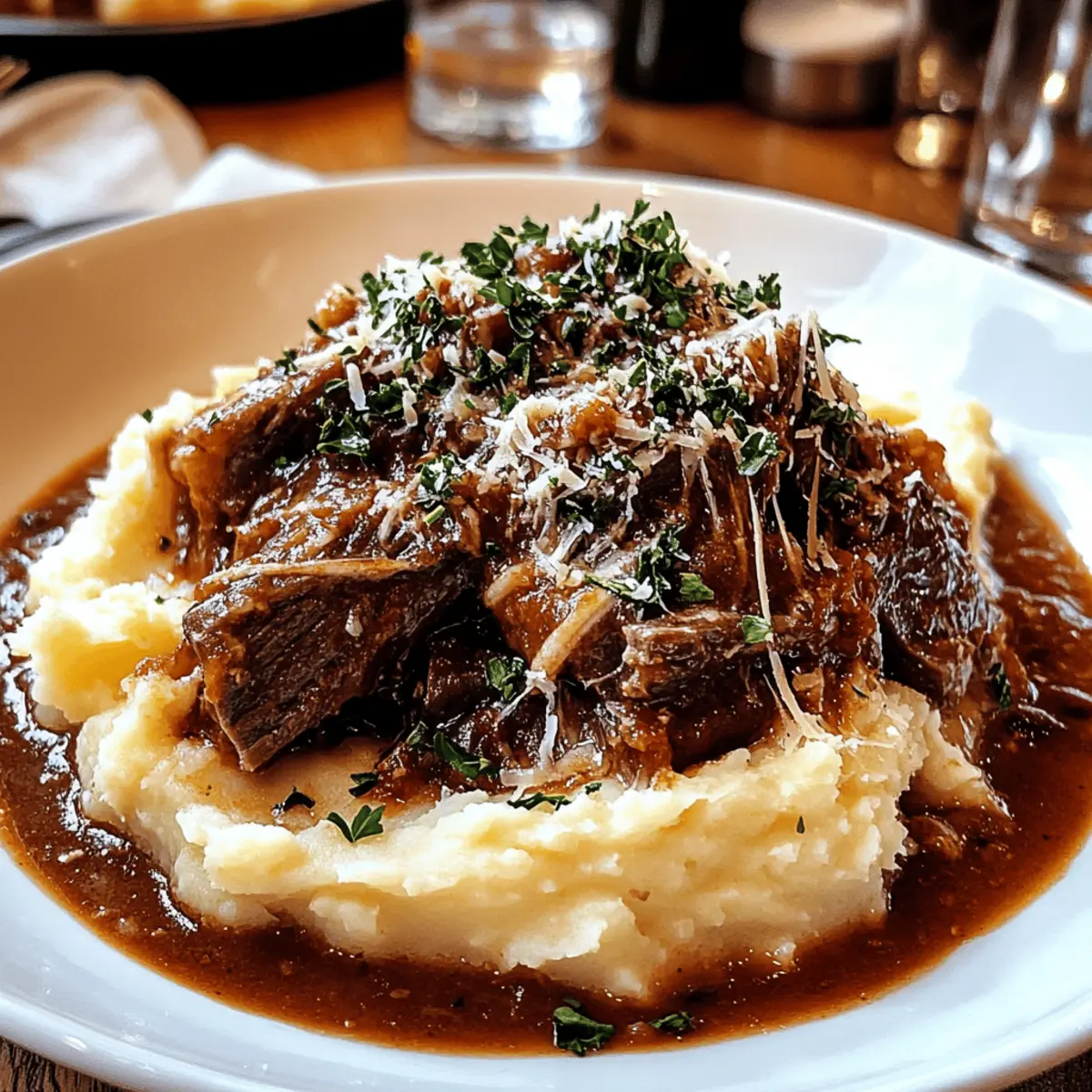 Savory Short Rib Ragu with Parmesan Mashed Potatoes Bliss