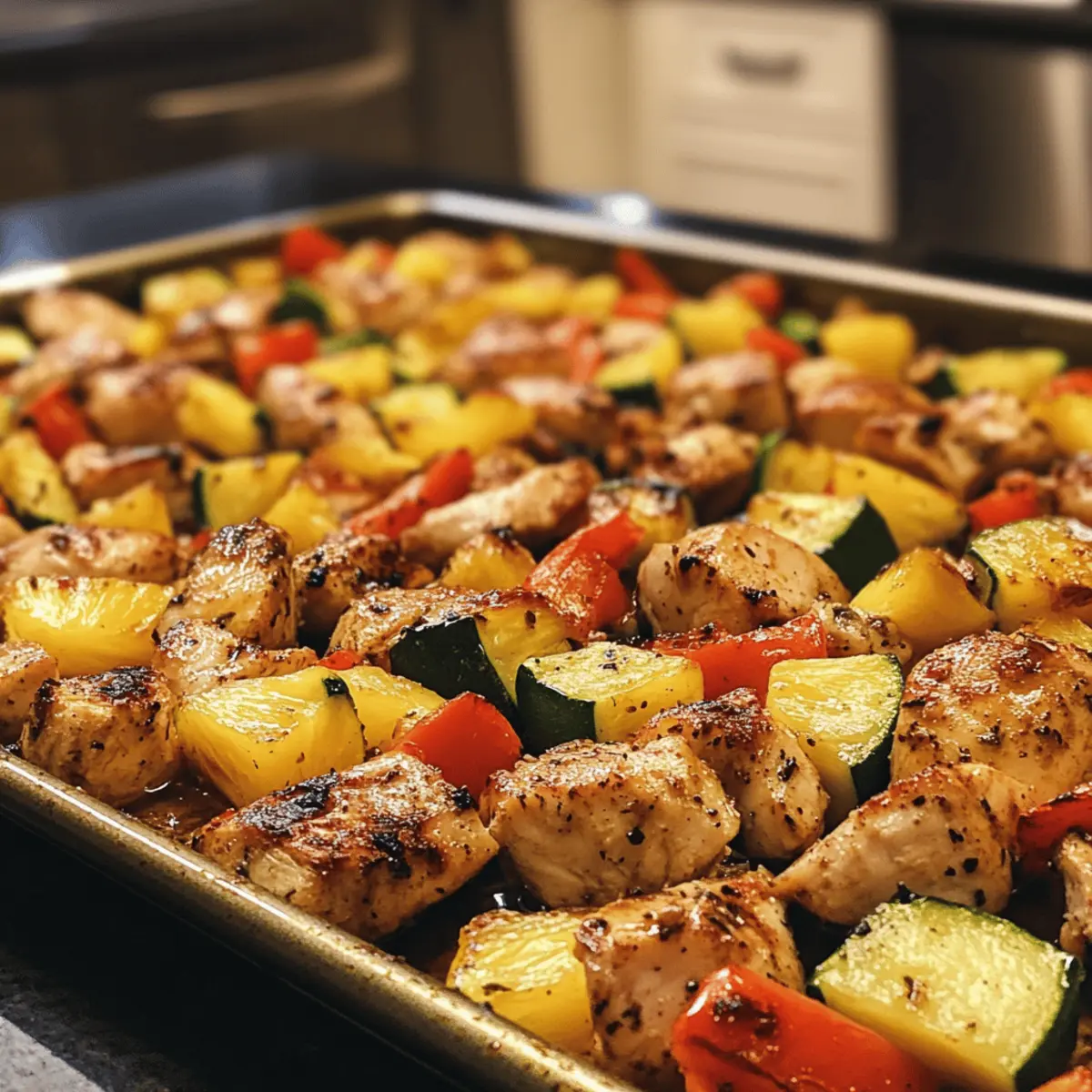 Hawaiian Chicken Sheet Pan: Quick, Healthy Flavor Explosion!
